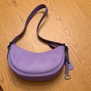 Coach Lilac Leather Shoulder Bag